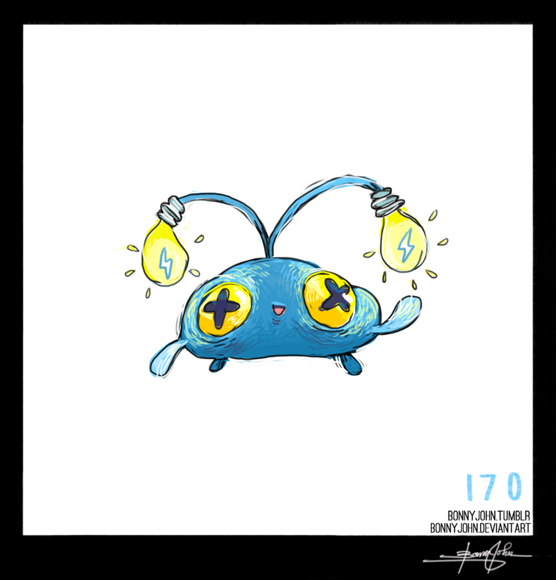 Illustration for article titled Cautious Chinchou! Pokemon One a Day, Series 2!